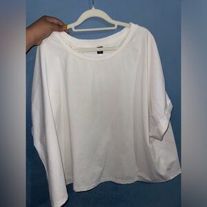 SHEIN CROP WHITE SHIRT